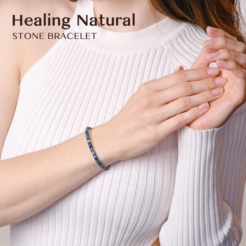 ZOKCC Inspirational Gifts Bracelets for Women: Christmas Day Gifts for Women Friends Sister Mom - Healing Natural Stone Beads Bracelets Thinking of you Get Well Soon Gift for Women - Image 5